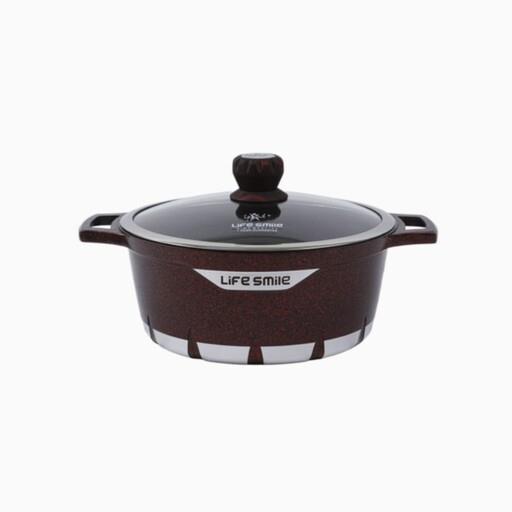 قابلمه لایف اسمایل سایز 20 رنگ طوسی مدل FLCM-20P